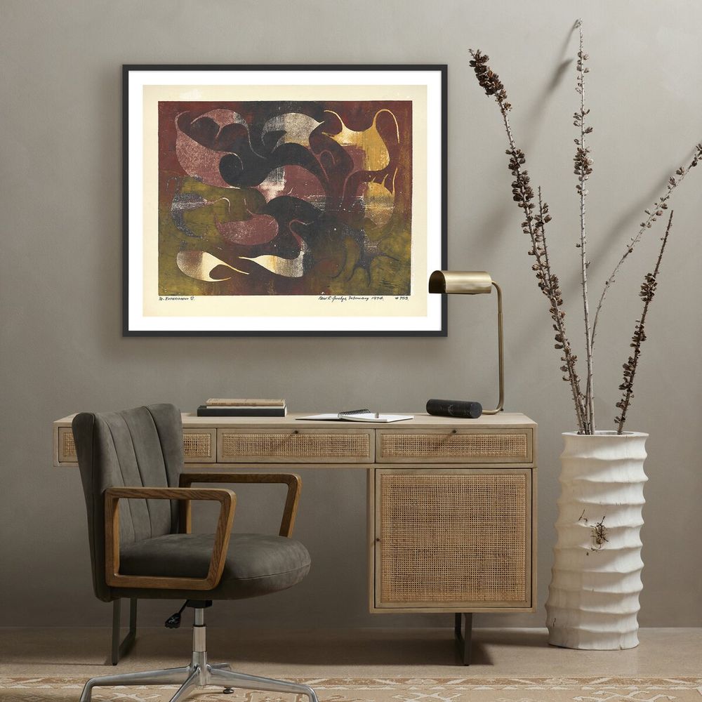 Wall Art Experminet Ii By Pepi Sprohge - 40"X33.5" - Black Maple