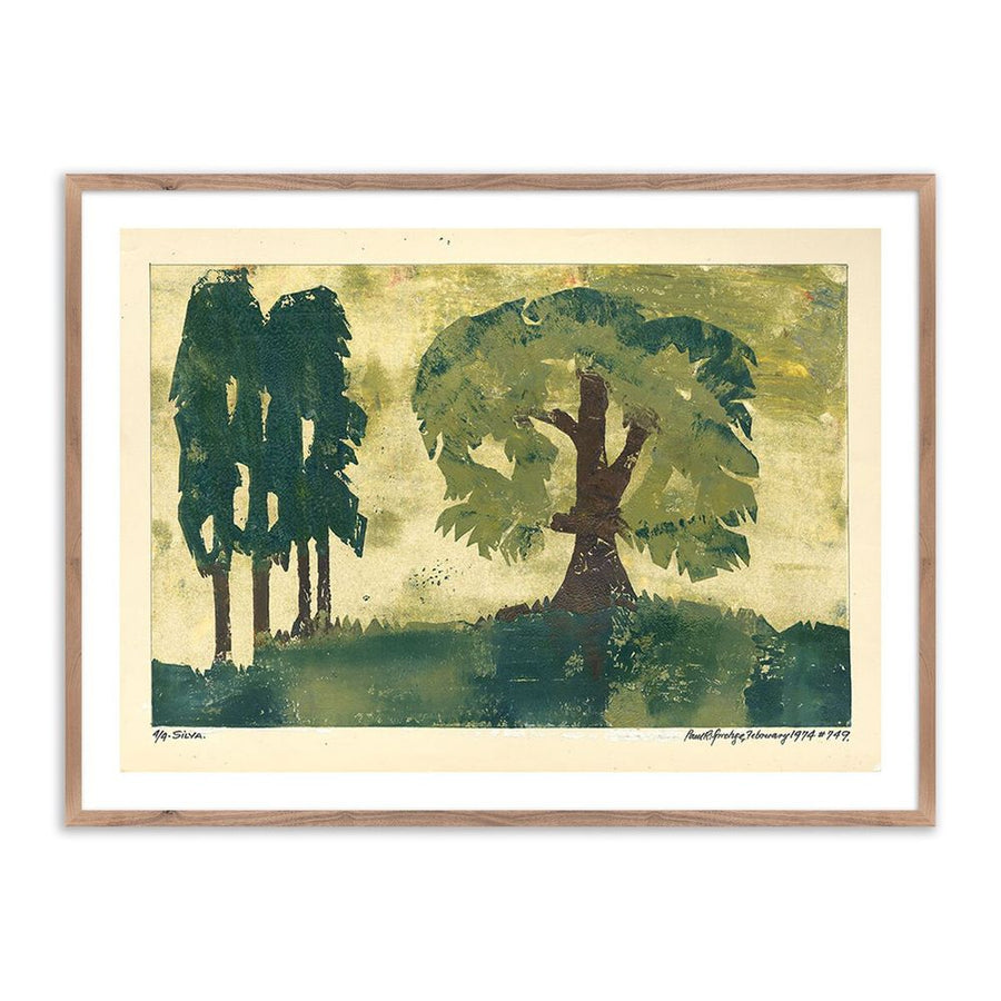 Wall Art Silva By Pepi Sprohge - 24"X18" - Rustic Walnut