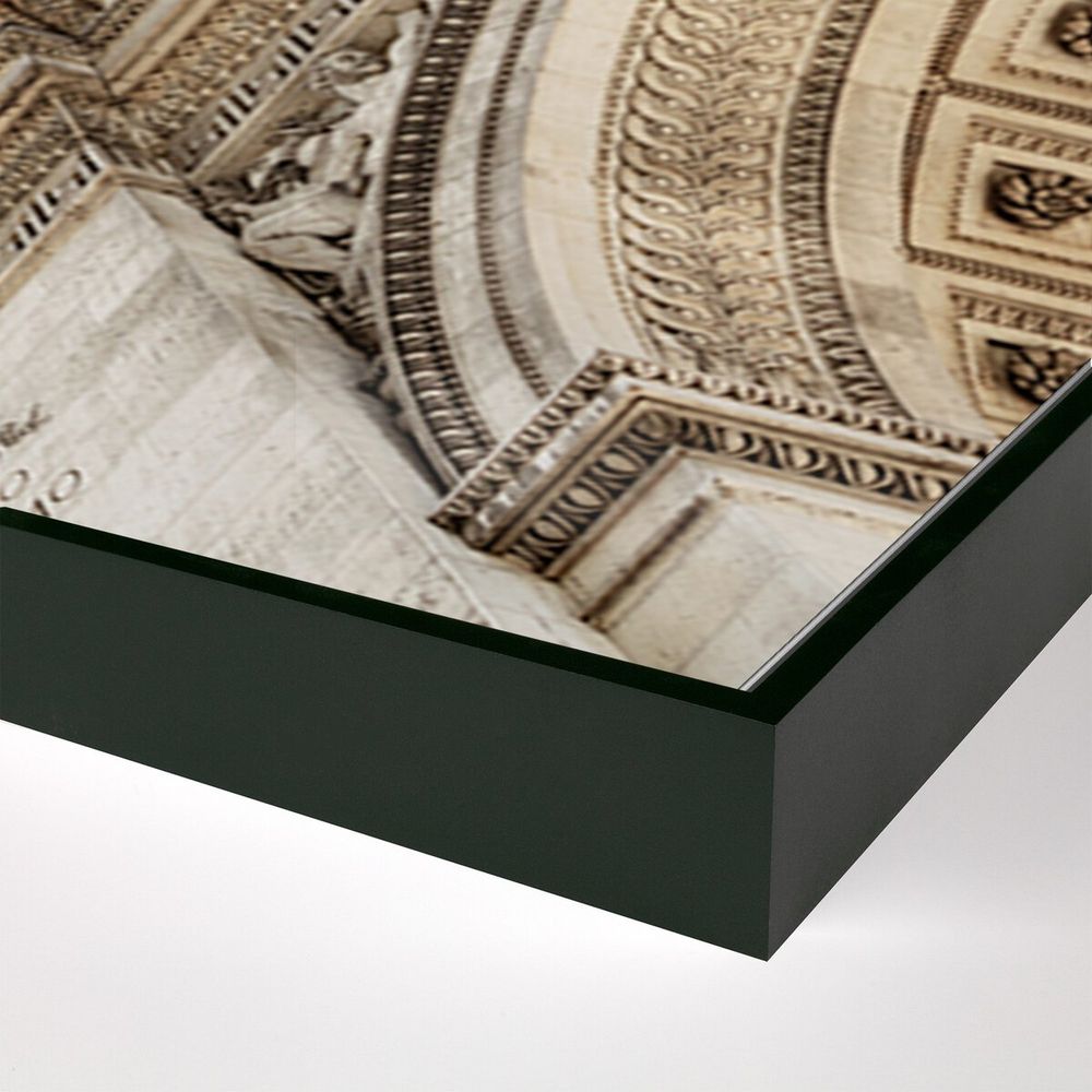 Wall Art Arc De Triumphe By Guy Sargent - 40"X30" - Black Maple - Framed Metal