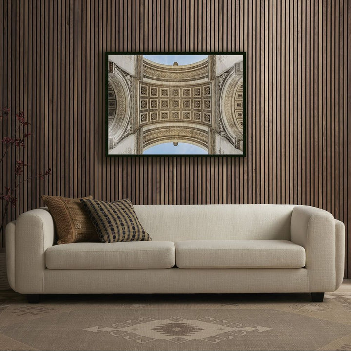 Wall Art Arc De Triumphe By Guy Sargent - 40"X30" - Black Maple - Framed Metal