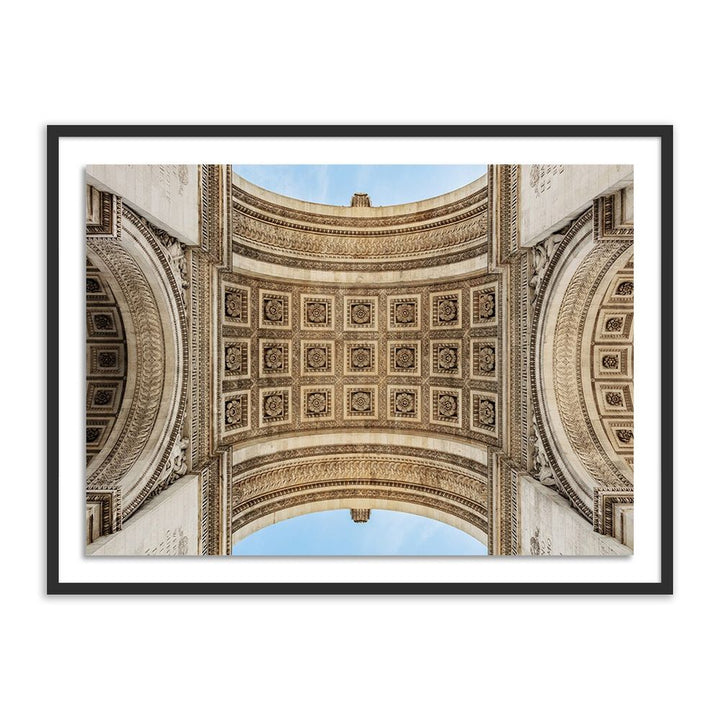 Wall Art Arc De Triumphe By Guy Sargent - 72"X48" - Black Maple - Framed Paper