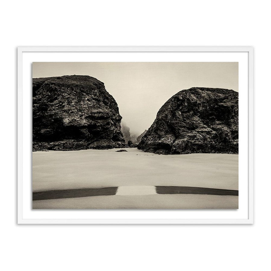 Wall Art Bedruthan Steps By Guy Sargent - 48"X36" - White Maple
