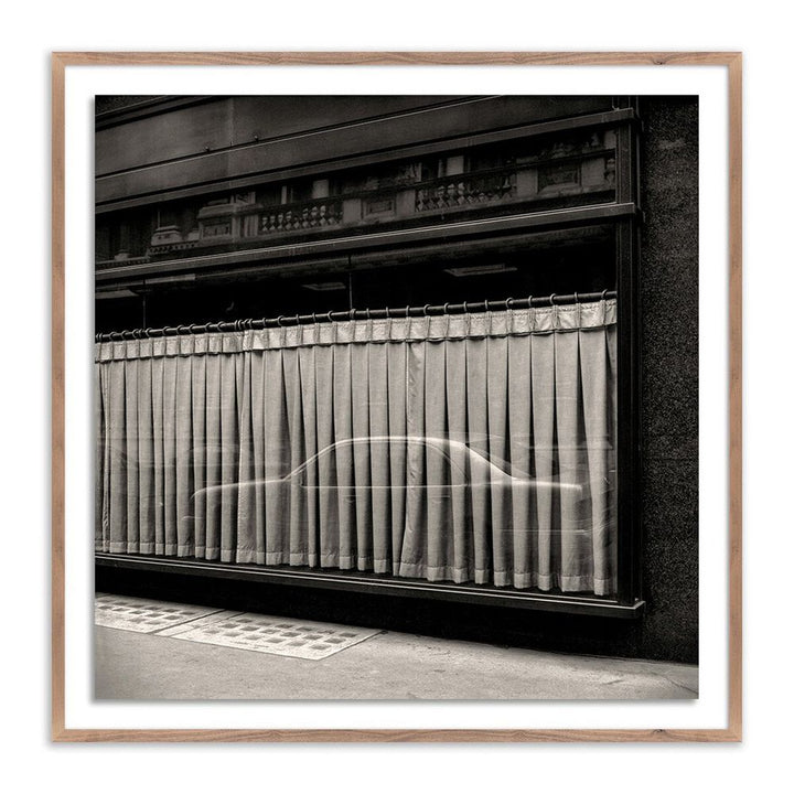 Wall Art Cecconis By Guy Sargent - 32"X32" - Rustic Walnut - Framed Paper