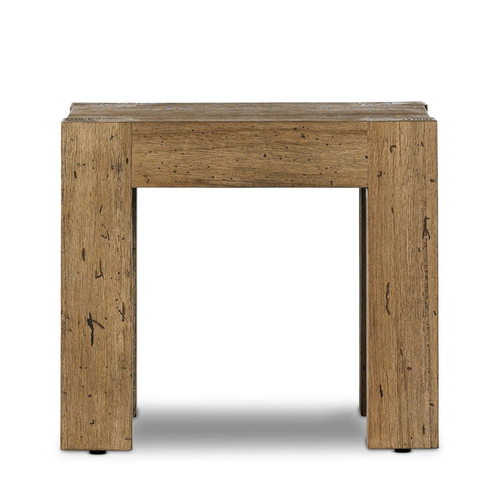 Weston End Table - Rustic Wormwood Oak