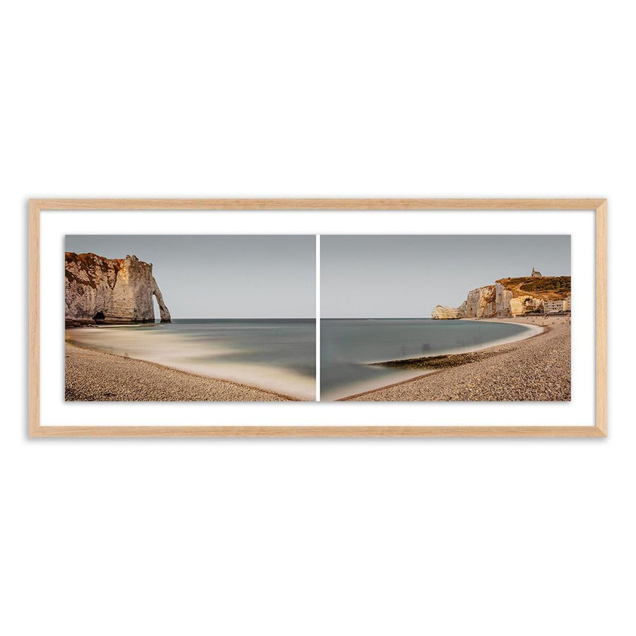 Wall Art Etretat By Guy Sargent - 40"X16.5" - White Oak