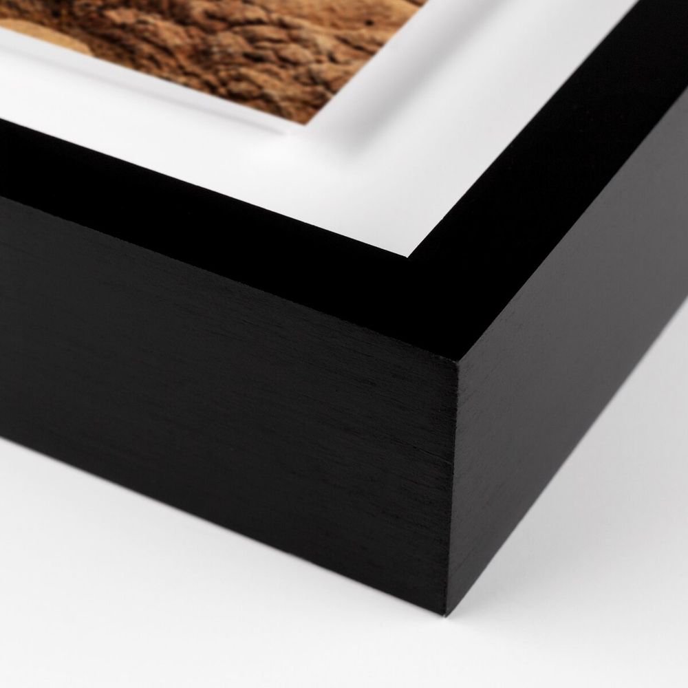 Wall Art Perros Guirec By Guy Sargent - 32"X14" - Black Maple