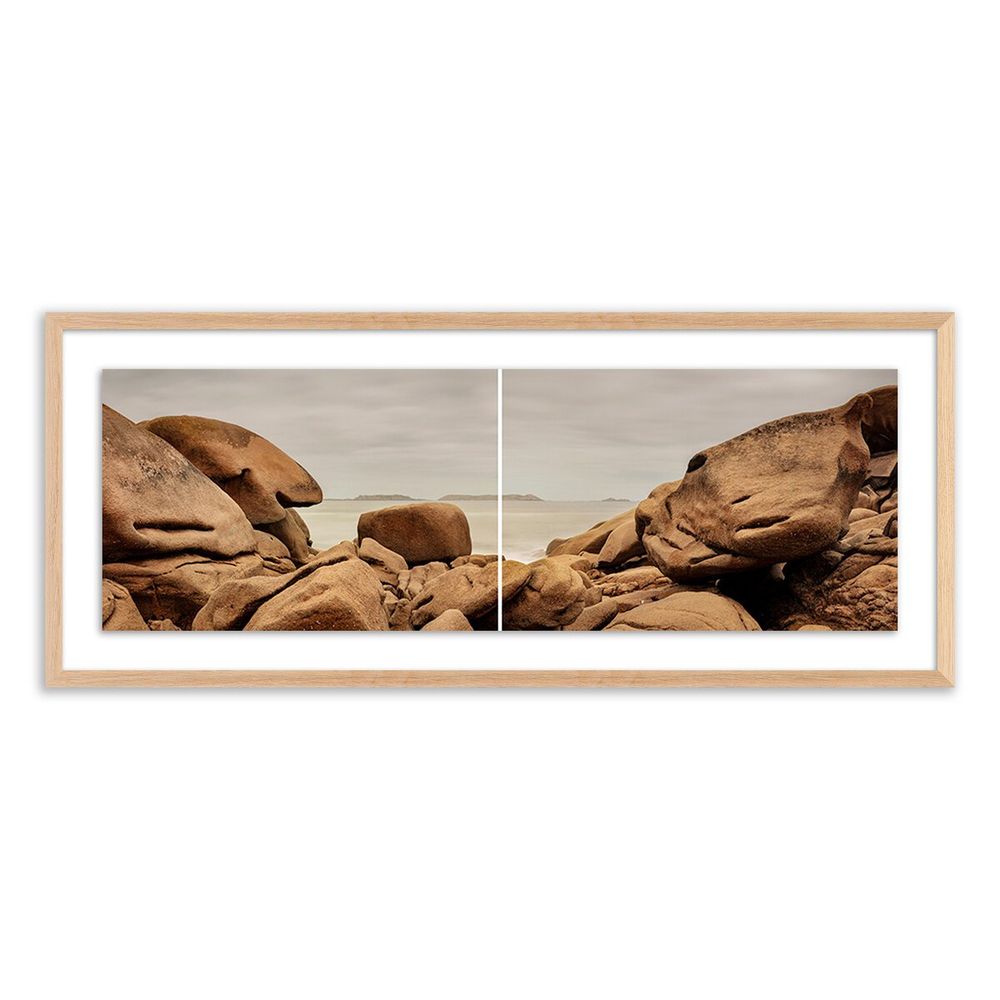 Wall Art Perros Guirec By Guy Sargent - 72"X27.5" - White Oak
