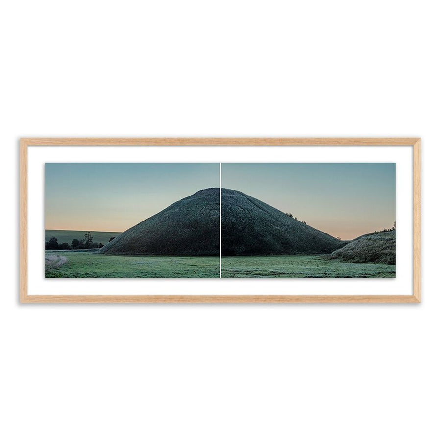 Wall Art Silbury Hill By Guy Sargent - 72"X27.5" - White Oak