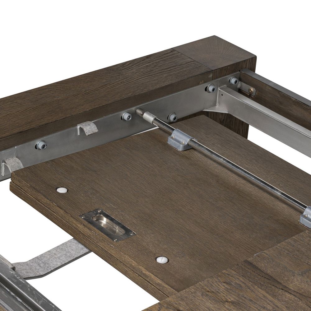 Coralie Extension Dining Table - Brown Oak Veneer