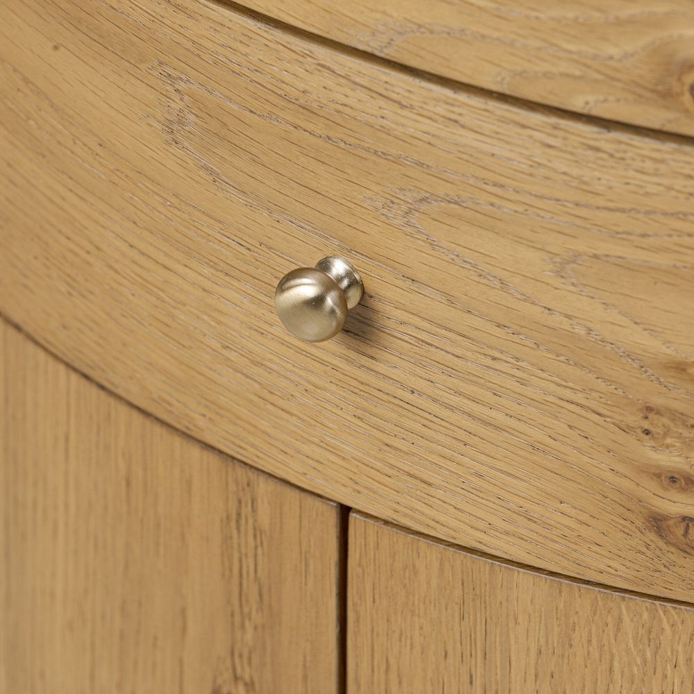 Ashton Nightstand - Cream Marble