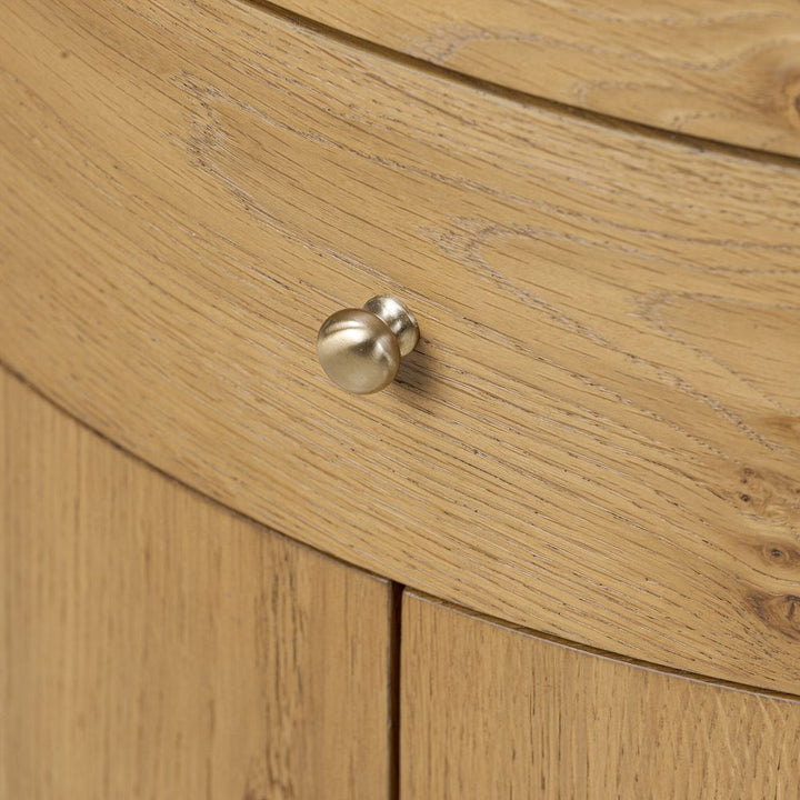 Ashton Nightstand - Cream Marble