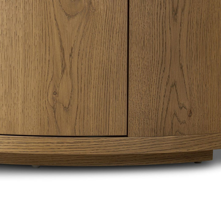 Ashton Nightstand - Cream Marble