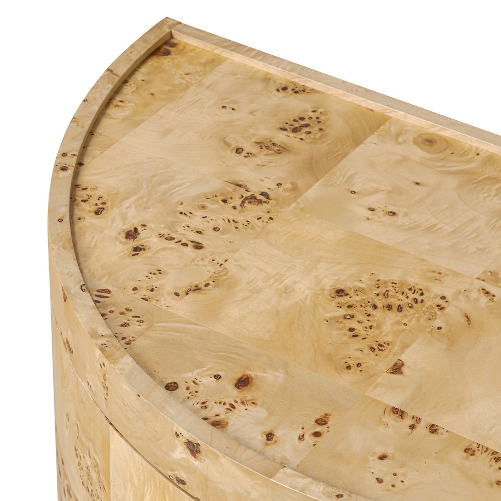 Ashton Nightstand - Natural Poplar Burl