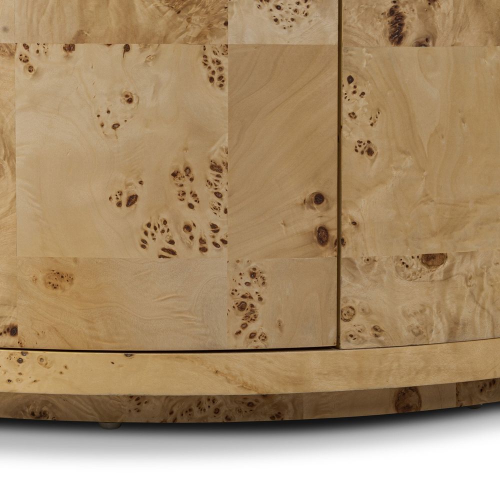 Ashton Nightstand - Natural Poplar Burl