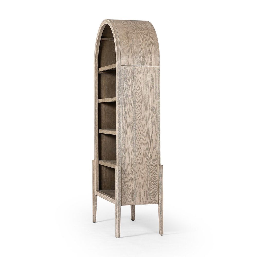 Tolle Bookcase: Rustic White Solid