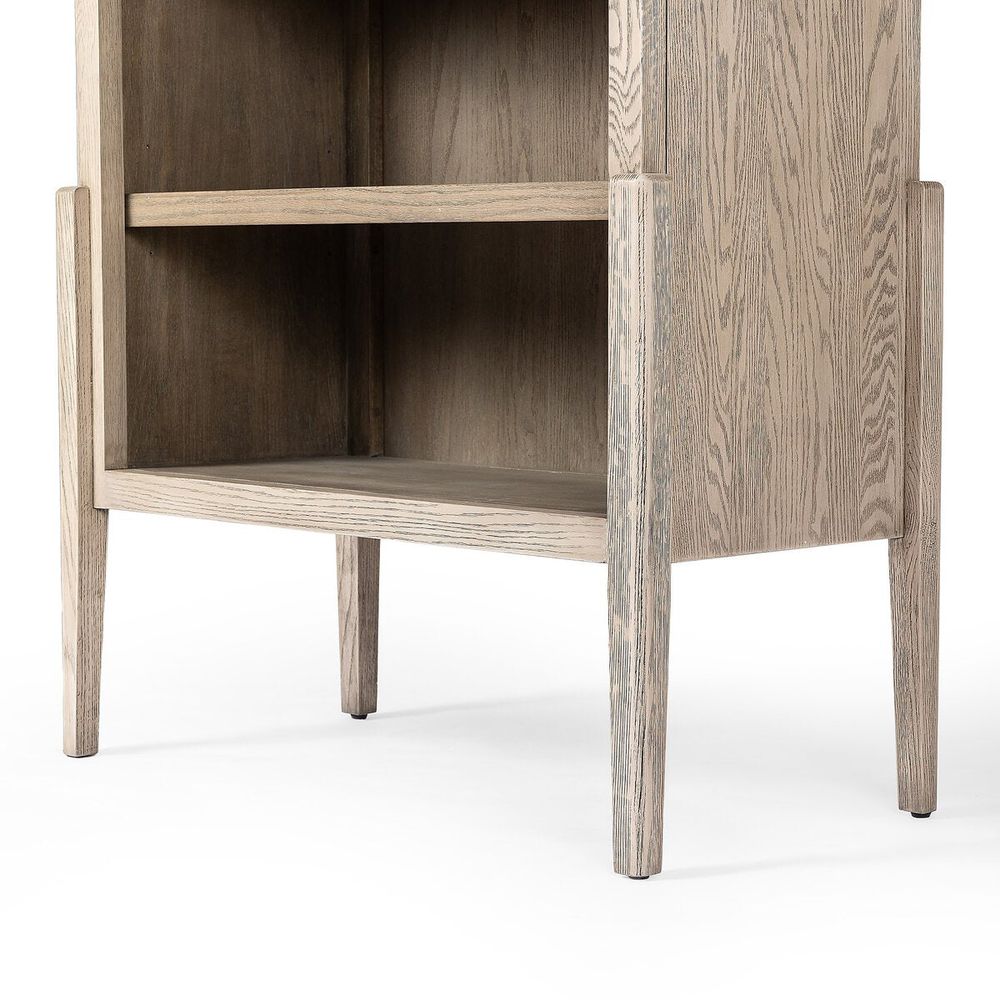Tolle Bookcase: Rustic White Solid