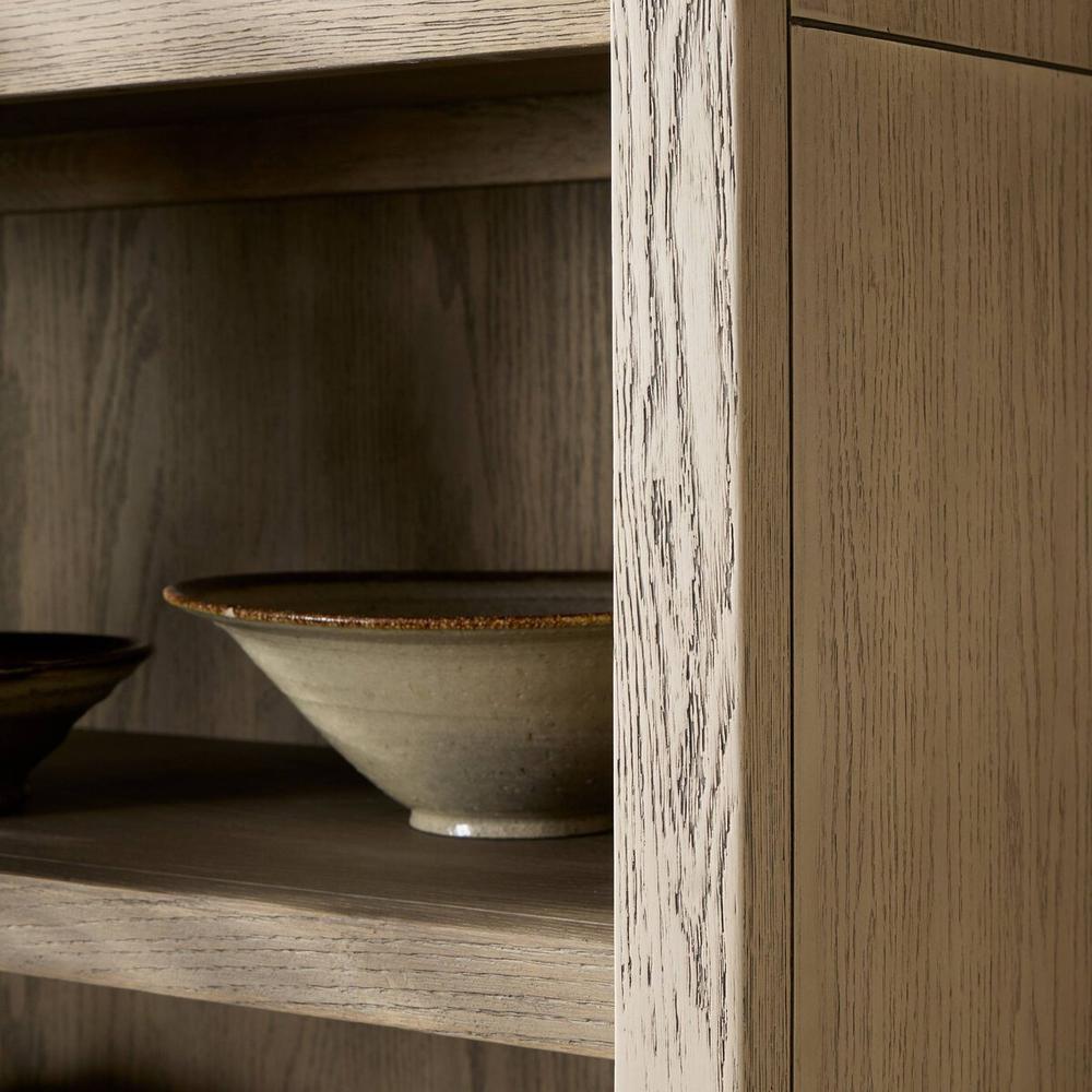 Tolle Bookcase: Rustic White Solid