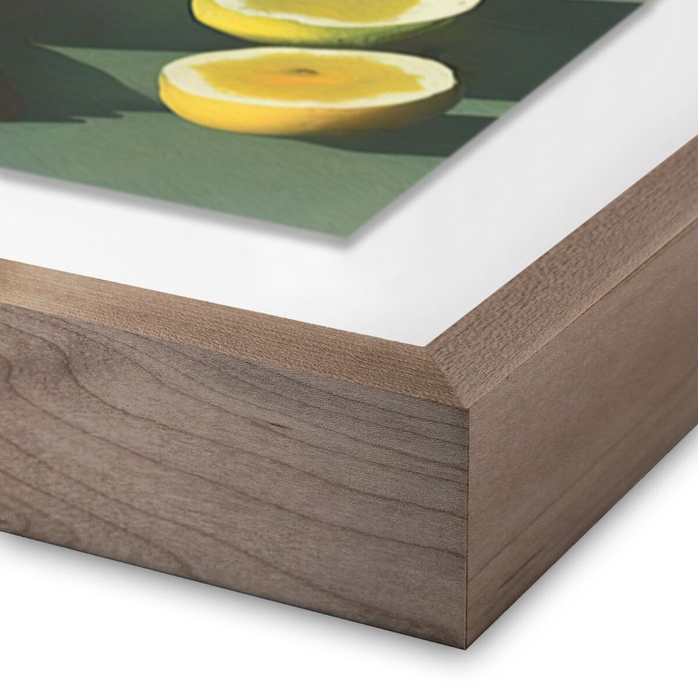 Wall Art Fruits I By Coup D'Esprit - 24"X32" - Rustic Walnut