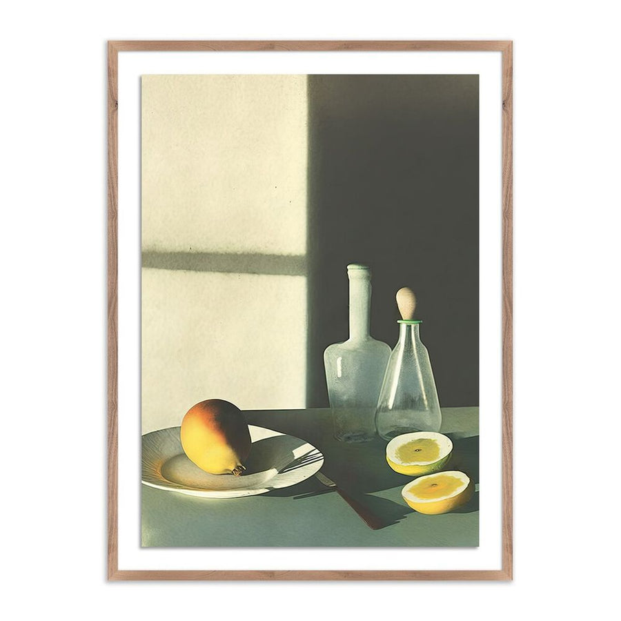 Wall Art Fruits I By Coup D'Esprit - 30"X40" - Rustic Walnut