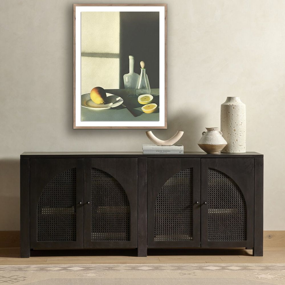 Wall Art Fruits I By Coup D'Esprit - 30"X40" - Rustic Walnut