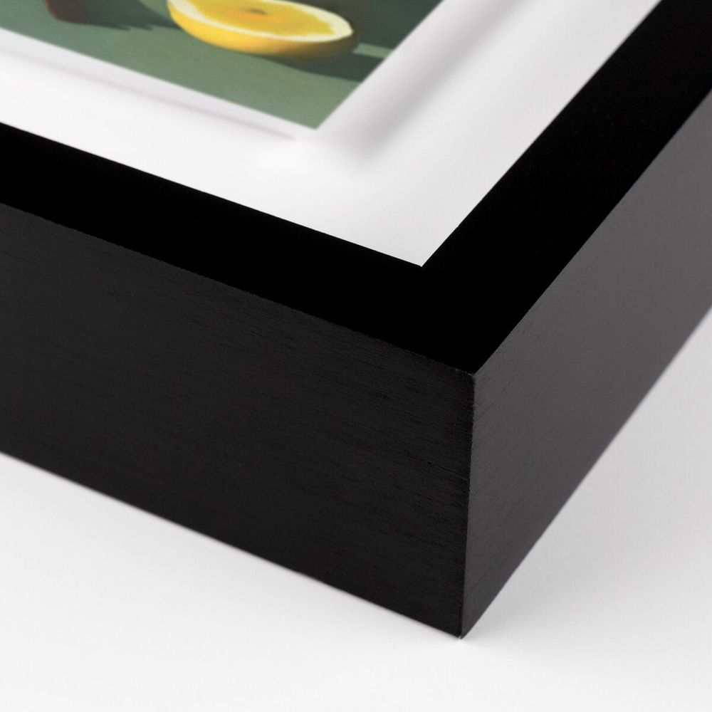 Wall Art Fruits I By Coup D'Esprit - 30"X40" - Black Maple