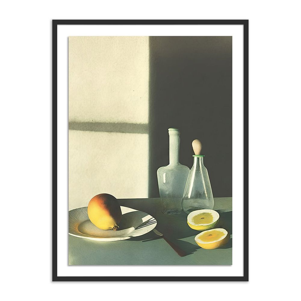 Wall Art Fruits I By Coup D'Esprit - 30"X40" - Black Maple