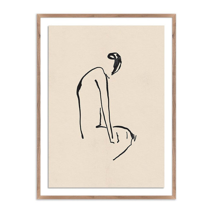 Wall Art Sad Moments Ii By Coup D'Esprit - 30"X40" - Rustic Walnut
