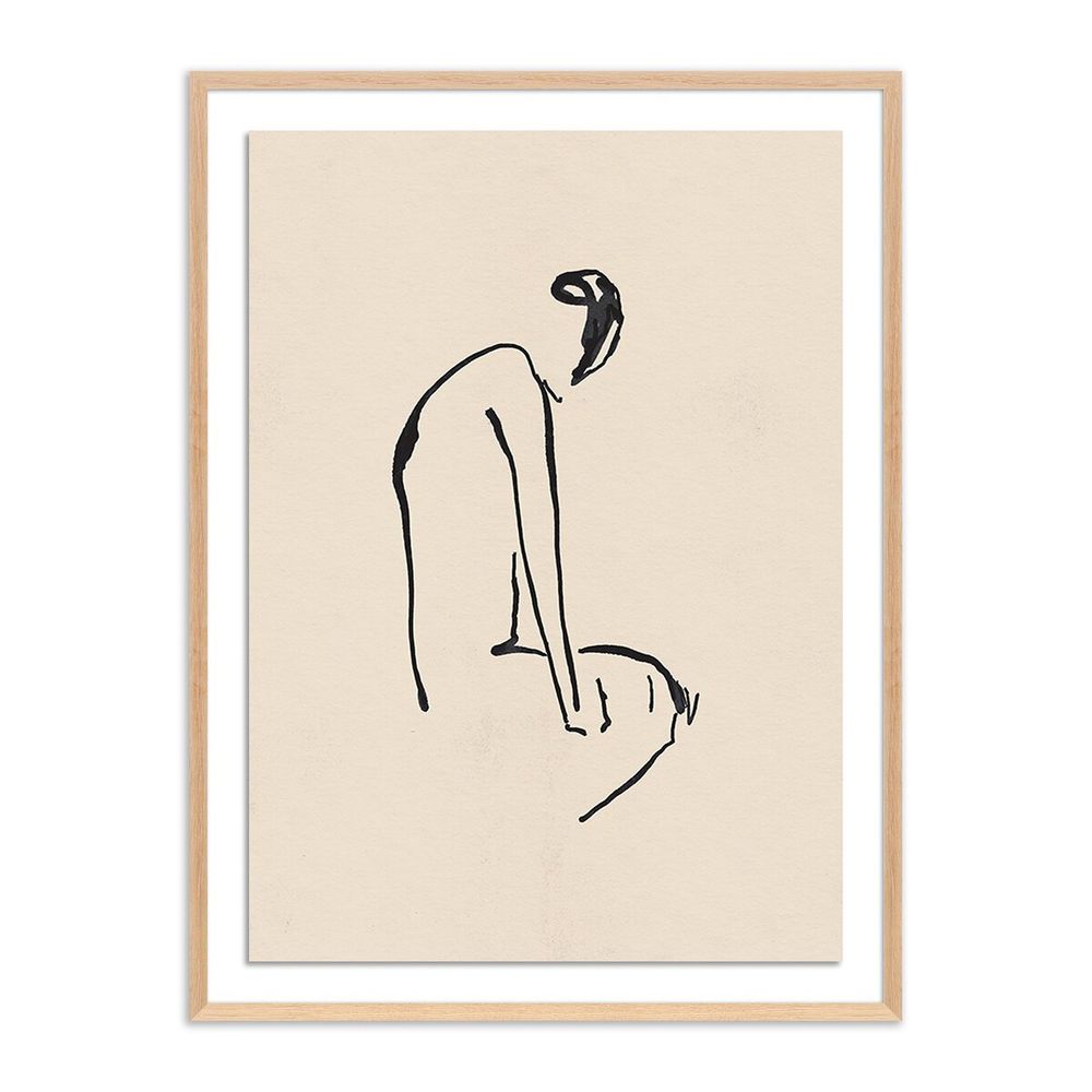 Wall Art Sad Moments Ii By Coup D'Esprit - 30"X40" - White Oak