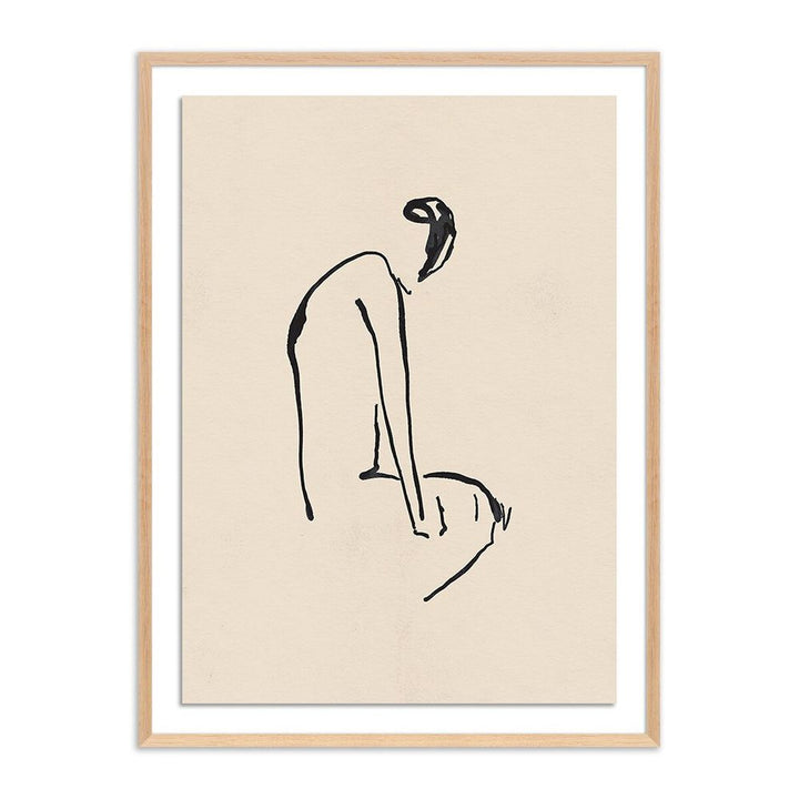Wall Art Sad Moments Ii By Coup D'Esprit - 30"X40" - White Oak