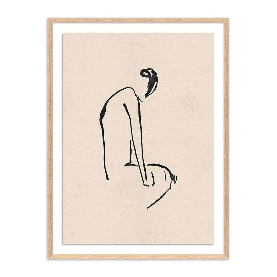 Wall Art Sad Moments Ii By Coup D'Esprit - 30"X40" - White Oak