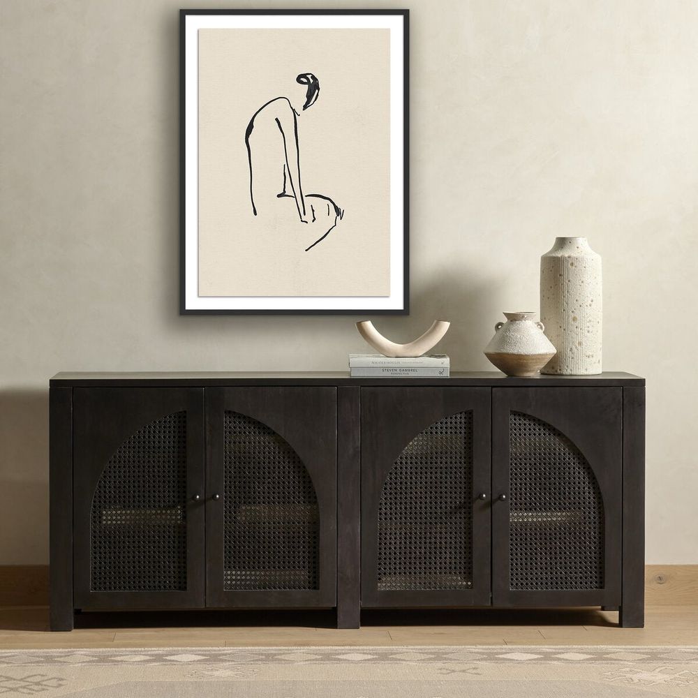 Wall Art Sad Moments Ii By Coup D'Esprit - 30"X40" - Black Maple