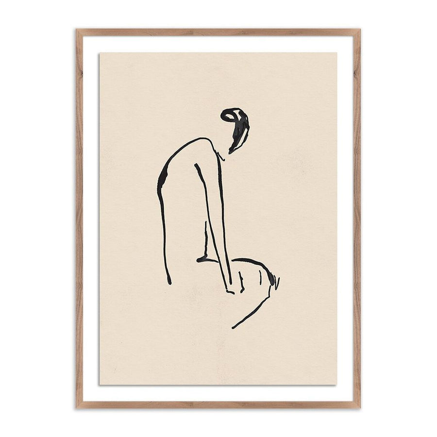 Wall Art Sad Moments Ii By Coup D'Esprit - 24"X32" - Rustic Walnut