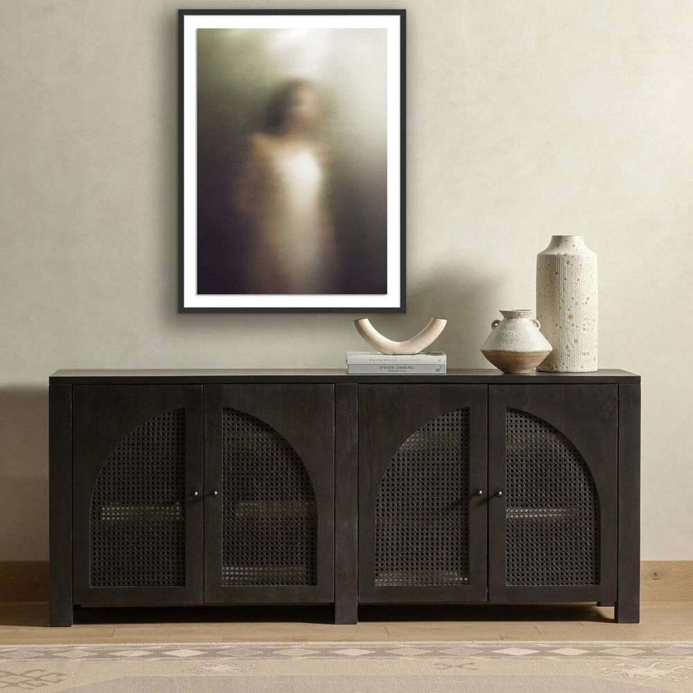 Wall Art Foggy Dream I By Coup D'Esprit - 30"X40" - Black Maple - Framed Paper