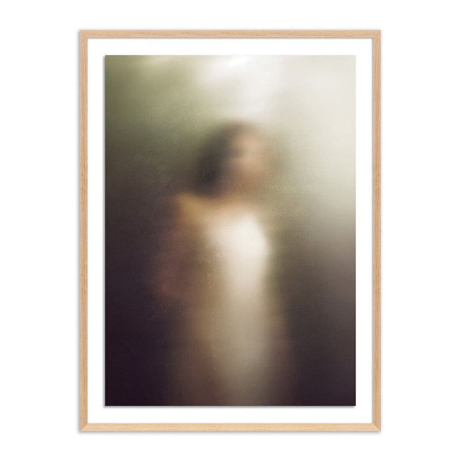 Wall Art Foggy Dream I By Coup D'Esprit - 18"X24" - White Oak - Framed Paper