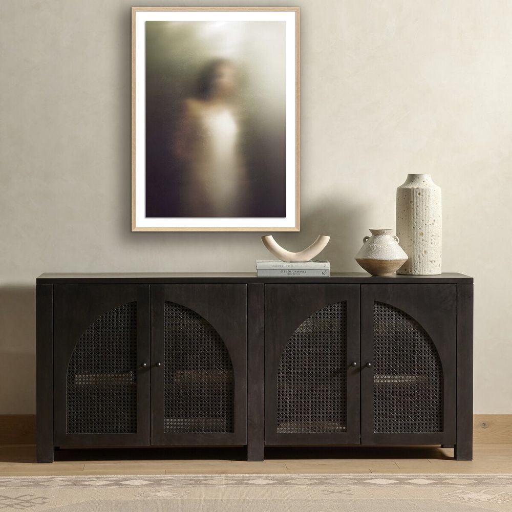 Wall Art Foggy Dream I By Coup D'Esprit - 30"X40" - White Oak - Framed Paper