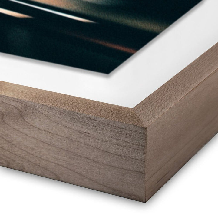Wall Art Marine Ii By Coup D'Esprit - 30"X40" - Rustic Walnut - Framed Paper