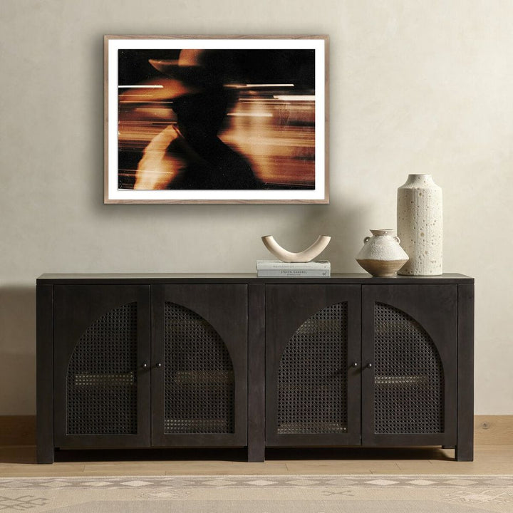 Wall Art Shadow By Coup D'Esprit - 40"X30" - Rustic Walnut