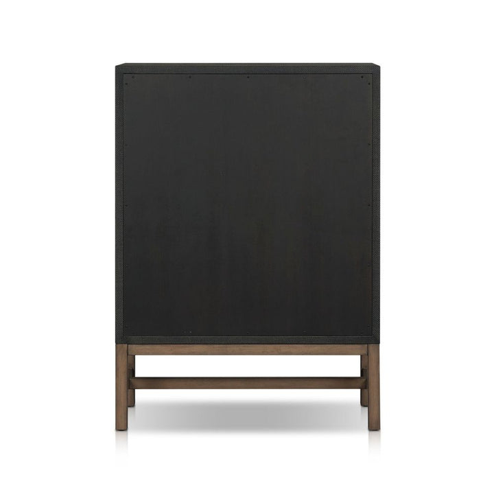 Fiona Tall Dresser - Black Raffia
