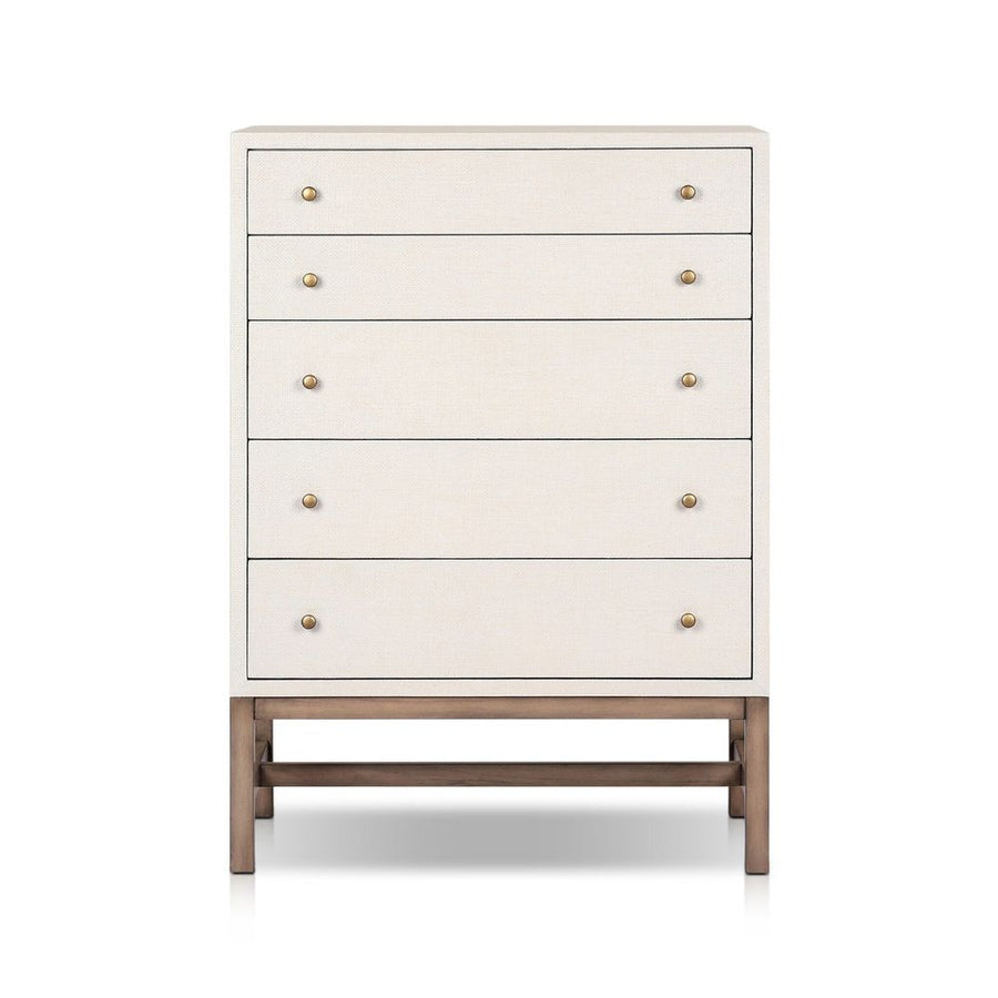 Dressers & Chests Fiona Tall Dresser - Ivory Painted Raffia