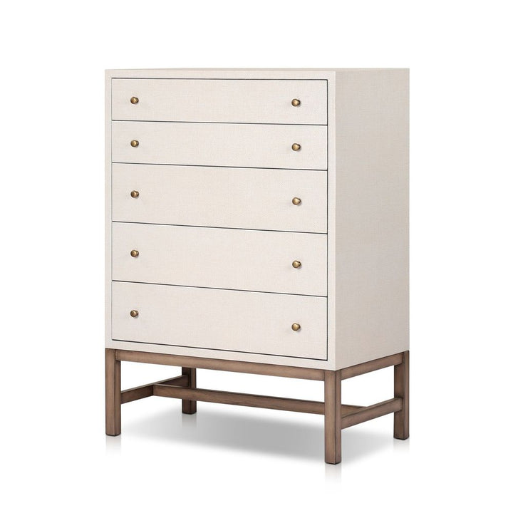 Dressers & Chests Fiona Tall Dresser - Ivory Painted Raffia