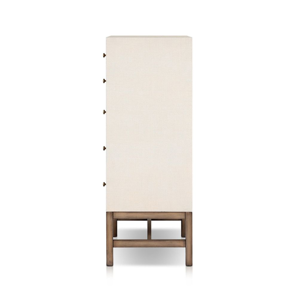 Dressers & Chests Fiona Tall Dresser - Ivory Painted Raffia