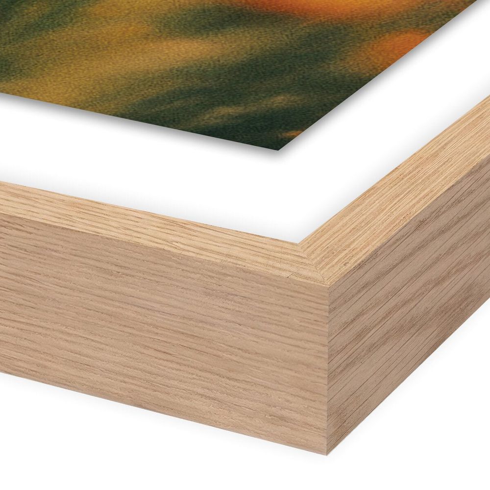 Wall Art Prairie I By Coup D'Esprit - 48"X36" - White Oak - Paper Frame