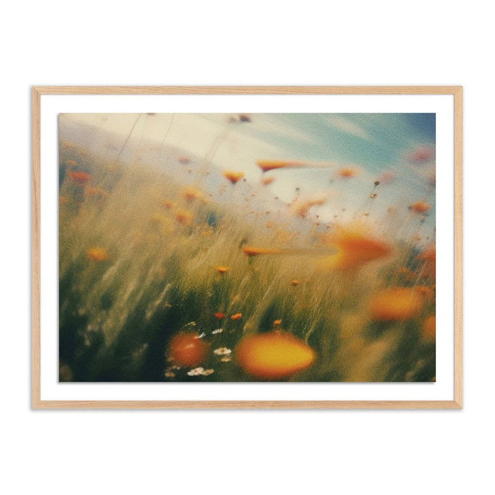 Wall Art Prairie I By Coup D'Esprit - 40"X30" - White Oak - Paper Frame