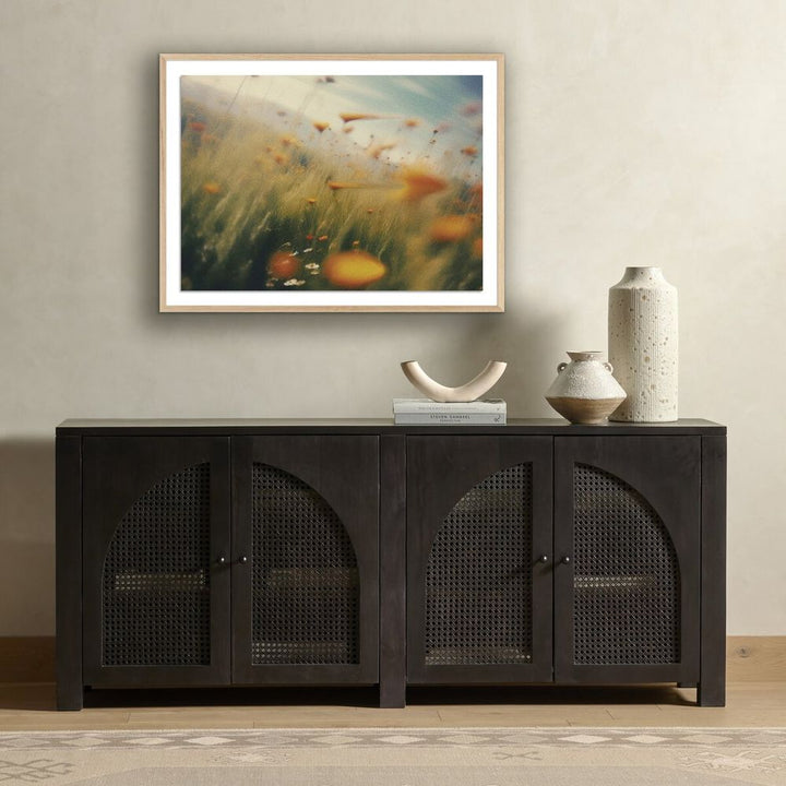 Wall Art Prairie I By Coup D'Esprit - 40"X30" - White Oak - Paper Frame