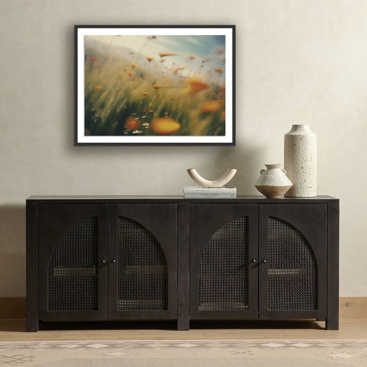 Wall Art Prairie I By Coup D'Esprit - 40"X30" - Black Maple - Paper Frame