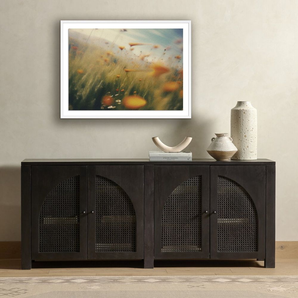 Wall Art Prairie I By Coup D'Esprit - 40"X30" - White Maple - Paper Frame