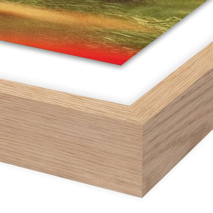 Wall Art Prairie Ii By Coup D'Esprit - 40"X30" - White Oak - Framed Paper
