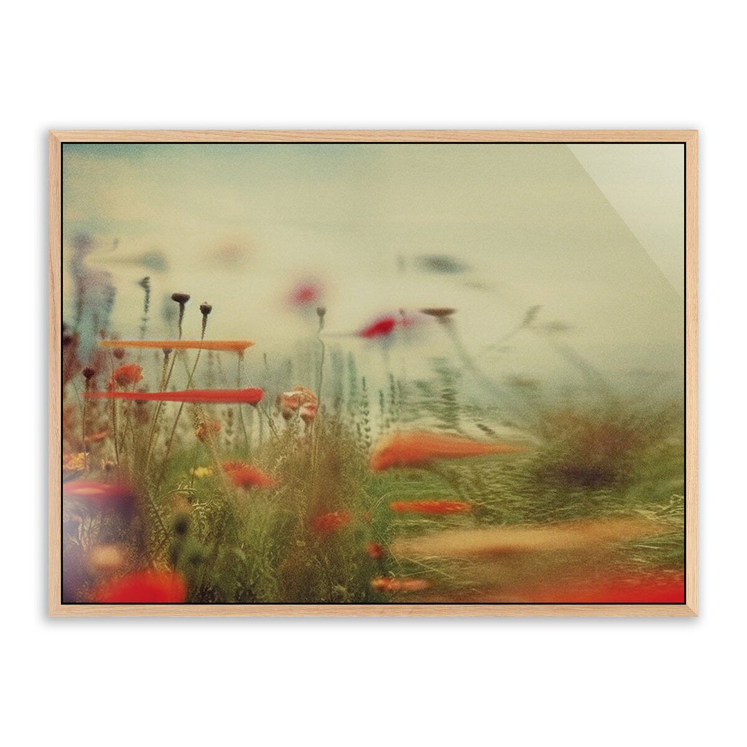 Prairie Ii By Coup D'Esprit - 40"X30" - White Oak - Framed Metal