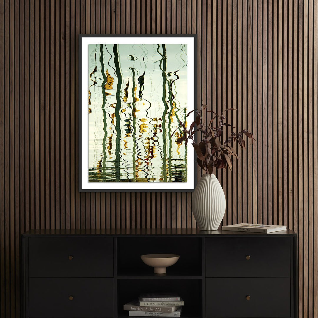 Wired By Geoffrey Baris - 30"X40" - Black Maple - Framed Paper