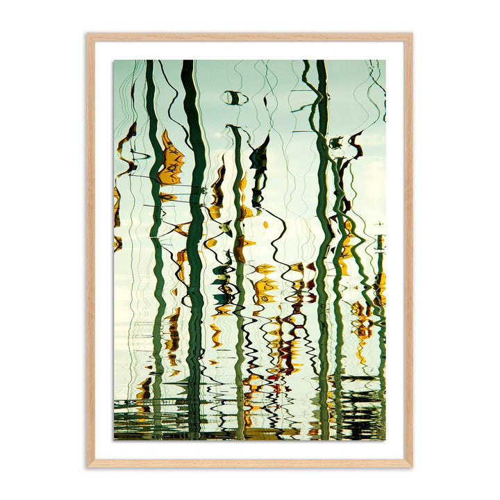 Wired By Geoffrey Baris - 30"X40" - White Oak - Framed Paper